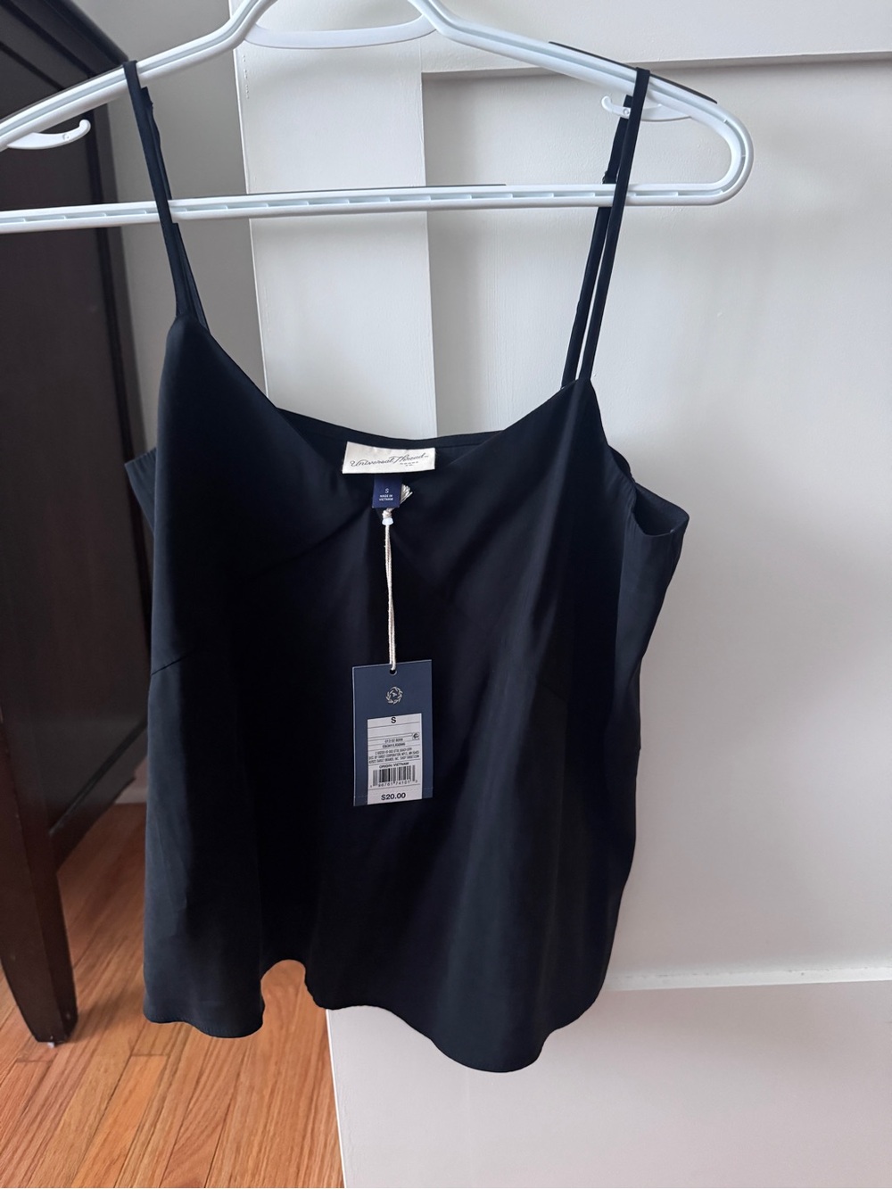 Target Black Satin Camisole with Spaghetti Straps